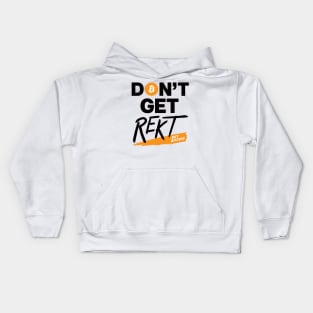 Bitcoin Don't Get Rekt (light colors) Kids Hoodie